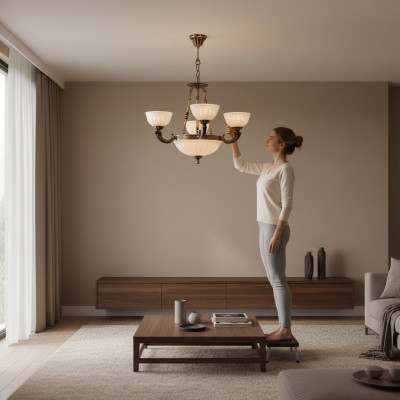 Plafondlamp Wit Plafondlamp Kroonluchter Glas Kunst