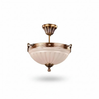 Plafondlamp Beige Plafondlamp Luster Kroonluchter Glas Kunst