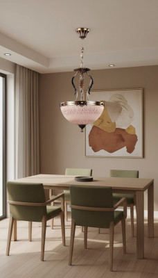 Plafondlamp kroonluchter goud plafondlamp lamp kroonluchter glas bruin
