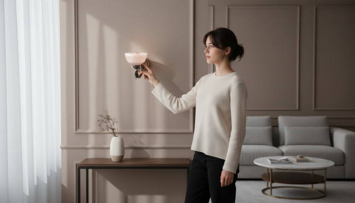 Wandlamp Wandlampen Goud Wandlamp Luster Wandlampen Bruin Glas