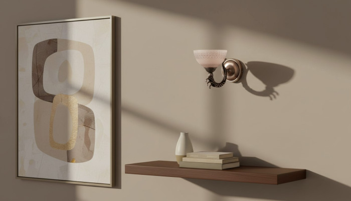 Wandlamp Wandlampen Goud Wandlamp Luster Wandlampen Bruin Glas
