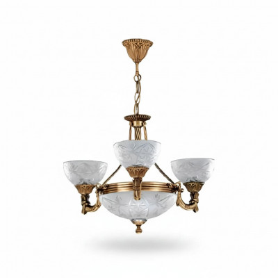 Plafondlamp Kroonluchter Plafondarmatuur Lamp Kroonluchter Glas Grijs Goud