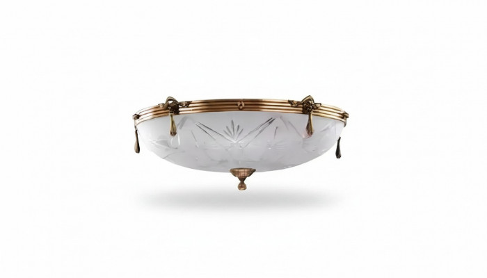 Luster Plafondlamp Hanglamp Grijs Lamp Kroonluchter Glas Goud