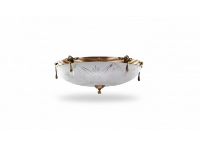 Luster Plafondlamp Hanglamp Grijs Lamp Kroonluchter Glas Goud