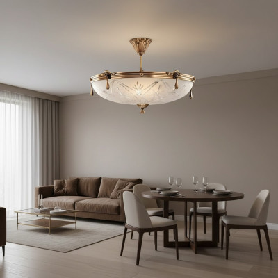 Plafondlamp Kandelaar Plafondlamp Grijs Lamp Kroonluchter Glas Goud