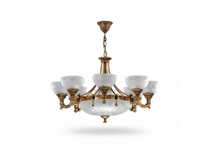Plafondlamp Kroonluchter Plafondlamp Lamp Kroonluchter Glas Goud Grijs