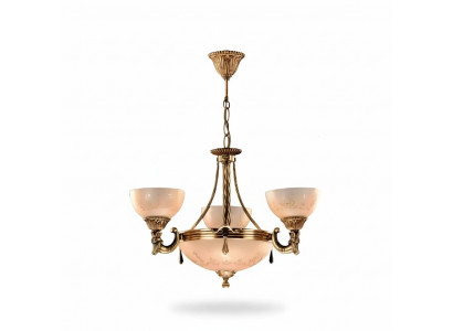 Plafondlamp kroonluchter plafondlamp lamp kroonluchter glas goud beige