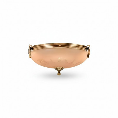 Luster kroonluchter plafondlamp plafondlamp lamp glas goud beige
