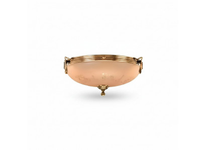 Luster kroonluchter plafondlamp plafondlamp lamp glas goud beige