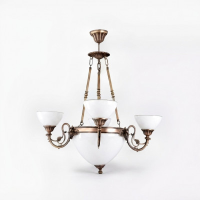 Plafondlamp Kroonluchter Kroonluchter Lamp Luchter Glas Kunst Wit