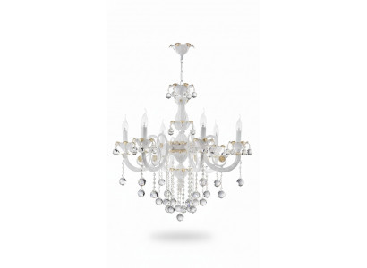 Luxe kroonluchter plafondlamp luster plafondlamp wit kristal