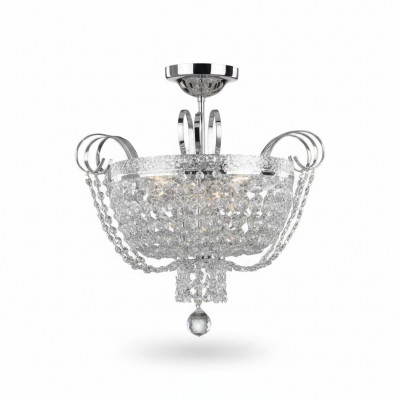 Plafondlamp Kroonluchter Kristal Plafondlamp Lamp Kroonluchter Zilver