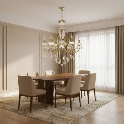 Luxe kroonluchter plafondlamp kroonluchter plafondlamp goud kristal 60x100cm.