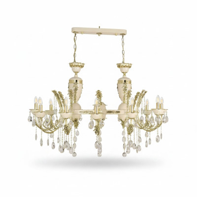 Lamp Plafondlamp Luxe Kandelaar Plafondlamp Kroonluchter Beige Kristal