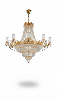 Luxe plafondlamp kroonluchter plafondlamp luchter gouden kristallen lamp