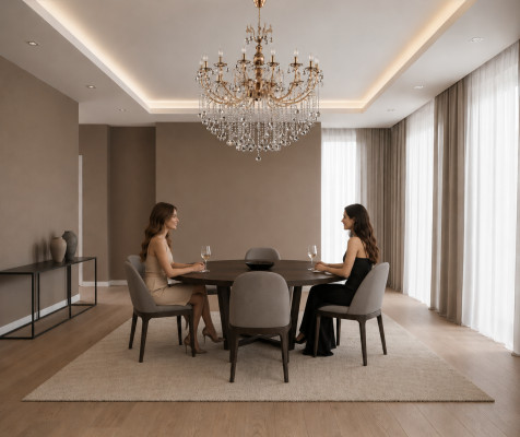 Luxe plafondlamp kroonluchter plafondlamp kroonluchter gouden kristallen lamp.
