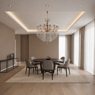 Luxe plafondlamp kroonluchter plafondlamp kroonluchter gouden kristallen lamp.