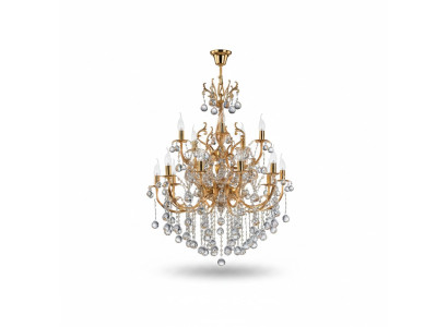 Plafondlamp Luxe Kroonluchter Plafonnière Luster Goud Kristal 75x125
