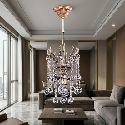 Hanglamp Luxe Kroonluchter Plafondlamp Luster Goud Kristal