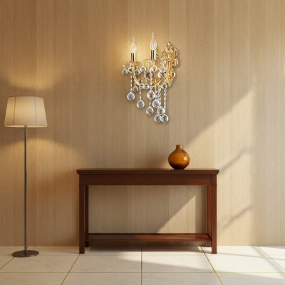 Wandlamp Wandlampen Wandlamp Kroonluchter Wandlampen Kristal Goud