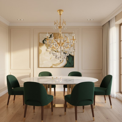 Kroonluchter Plafondlamp Luxe Plafondlamp Kroonluchter Goud Kristal.