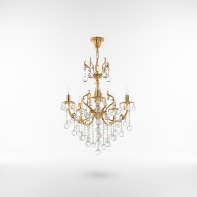 Kroonluchter Plafondlamp Luxe Plafondlamp Kroonluchter Goud Kristal.