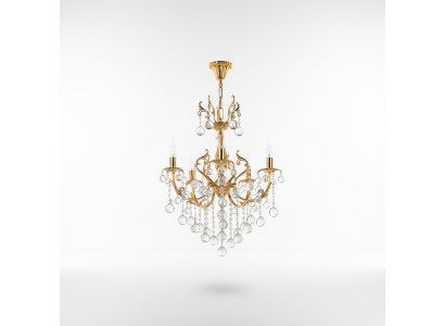 Kroonluchter Plafondlamp Luxe Plafondlamp Kroonluchter Goud Kristal.