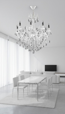 Luxe plafondlamp wit kroonluchter plafondlamp kroonluchter kristallen lamp