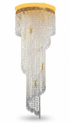 Kroonluchter plafondlamp luxe gouden plafondlamp kroonluchter kristal kunst