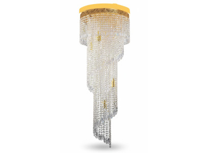 Kroonluchter plafondlamp luxe gouden plafondlamp kroonluchter kristal kunst