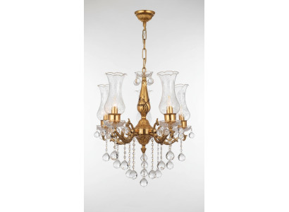 Plafondlamp Luxe Gouden Kroonluchter Plafondlamp Kandelaar Kristal Kunst