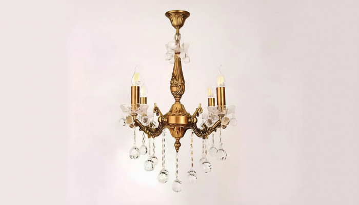 Kroonluchter Plafondlamp Luxe Goud Hanglamp Kroonluchter Kristal Kunst
