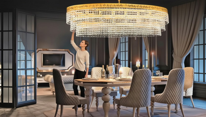 Luxe kroonluchter plafondlamp goud kroonluchter plafondlamp kristal kunst
