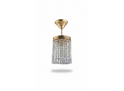 Luster Plafondlamp Lamp Goud Kroonluchter Plafondlamp Kristal Art