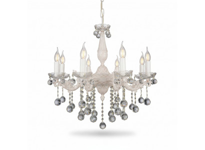 Luster Plafondlamp Kroonluchter Beige Kristallen Lamp