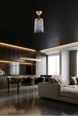 Lamp Plafondlamp Kroonluchter Goud Hanglamp Kandelaar Kristal
