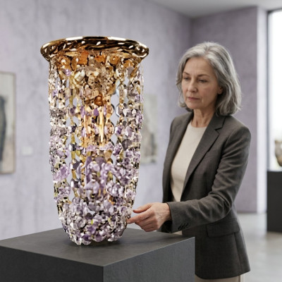 Lamp Plafondlamp Kroonluchter Goud Plafondlamp Kroonluchter Kristal