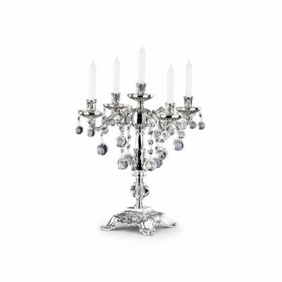 Kaarsenhouder Kandelaar Kaarsenstandaard Kaarshouder Elegant Zilver Kunst