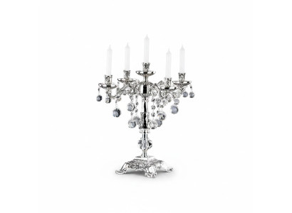 Kaarsenhouder Kandelaar Kaarsenstandaard Kaarshouder Elegant Zilver Kunst