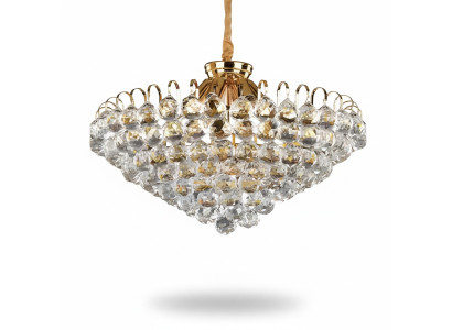 Plafondlamp Luxe Gouden Kroonluchter Plafonnière Kandelaar Kristal Art
