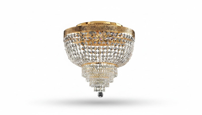 Kroonluchter Plafondlamp Luxe Goud Hanglamp Kroonluchter Kristal Kunst