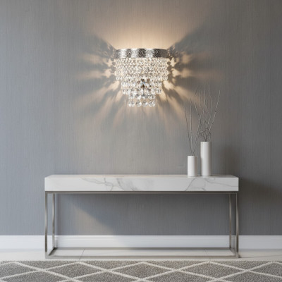 Wandlamp Wandlamp Wandlampen Kandelaar Wandlampen Kristal Zilver