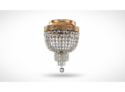 Plafondlamp Luxe Gouden Kroonluchter Plafondlamp Kroonluchter Kristal Art