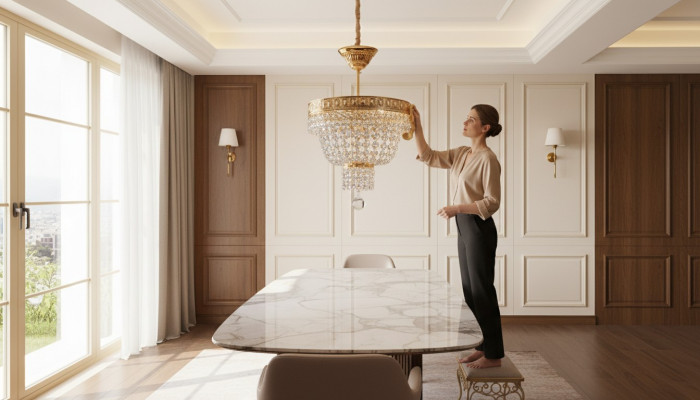 Kroonluchter Plafondlamp Luxe Gouden Plafondlamp Luster Kristal Kunst
