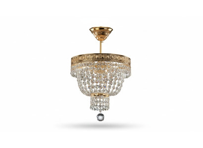 Kroonluchter Plafondlamp Luxe Gouden Plafondlamp Luster Kristal Kunst