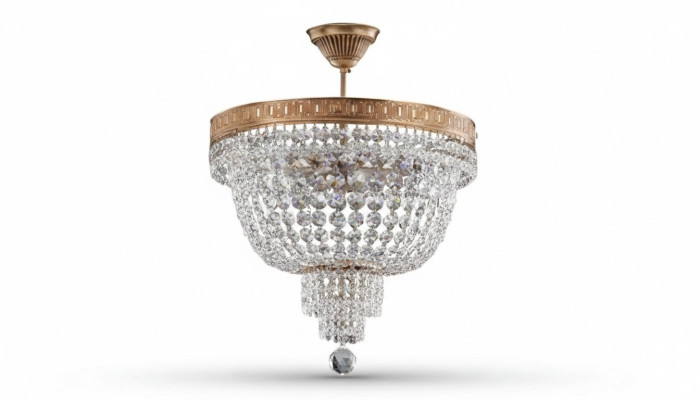 Plafondlamp Luxe Gouden Kroonluchter Plafondlamp Kroonluchter Kristal Kunst