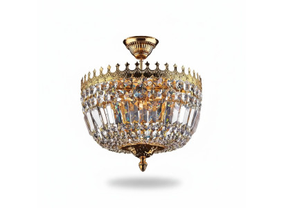 Kroonluchter plafondlamp luxe goud plafondlamp luchter kristal kunst.
