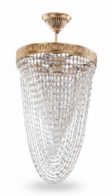 Kroonluchter plafondlamp Luxe Goud Plafondlamp Kristal Art