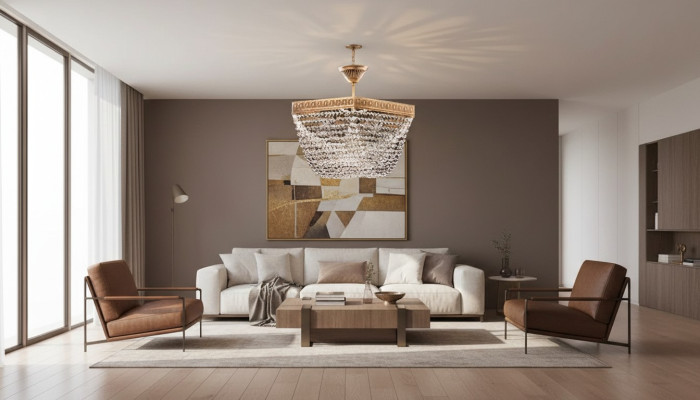 Plafondlamp Plafondkroonluchter Luxe Goud Kroonluchter Kandelaar Kristal Kunst