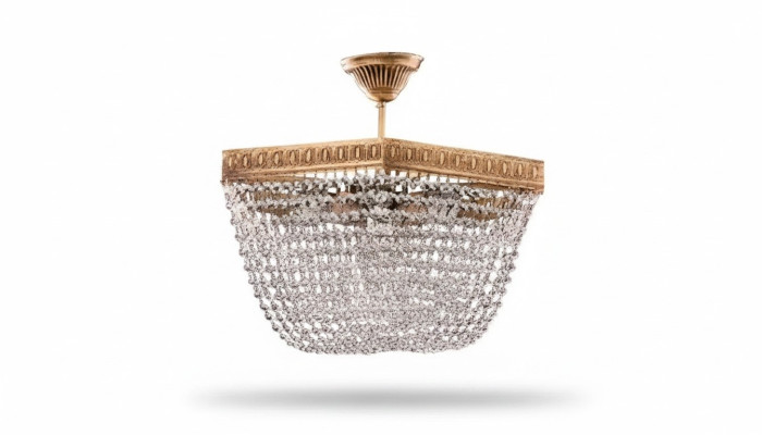 Plafondlamp Plafondkroonluchter Luxe Goud Kroonluchter Kandelaar Kristal Kunst